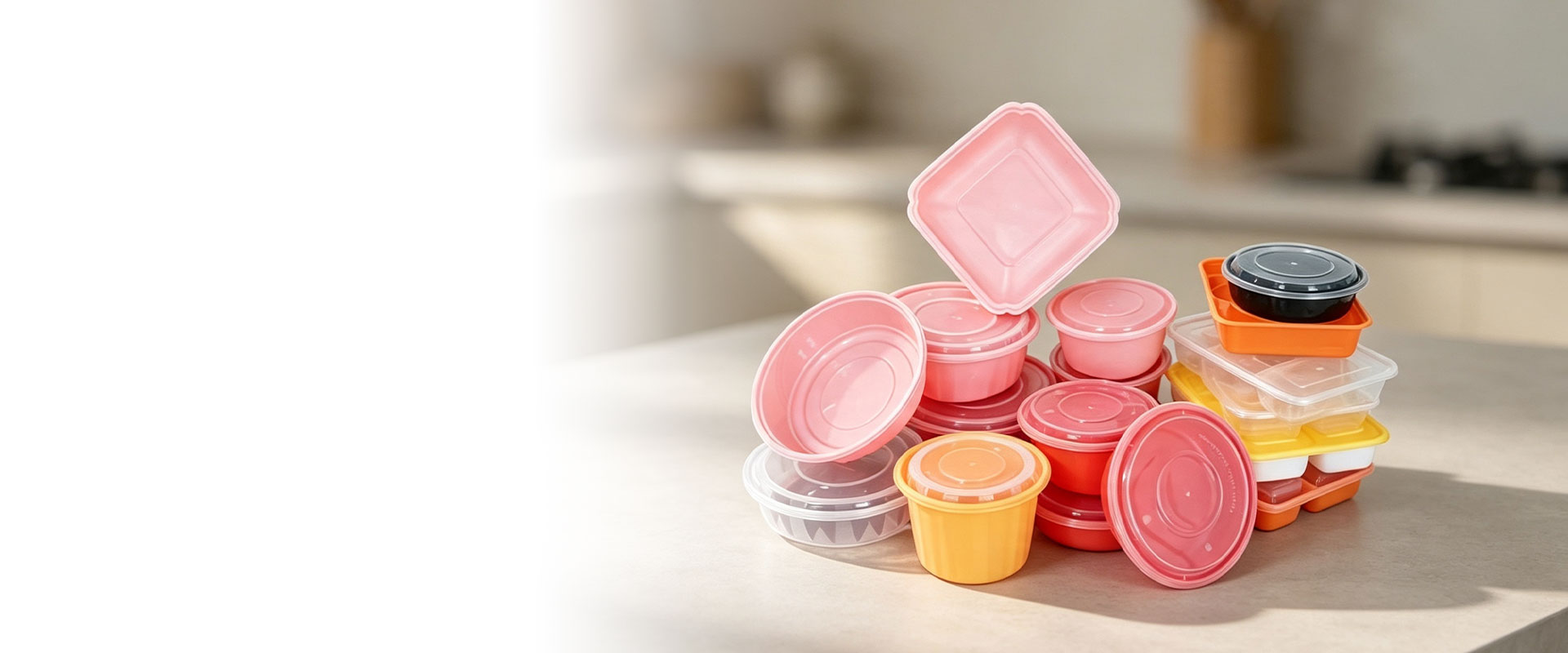 Injection-molded food container factory