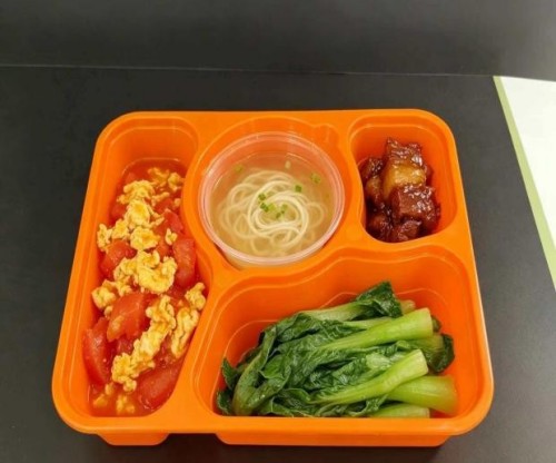 Injection-molded PP basin-style food box