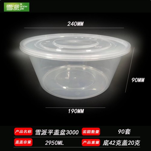 PP basin-style anti-theft closure food box