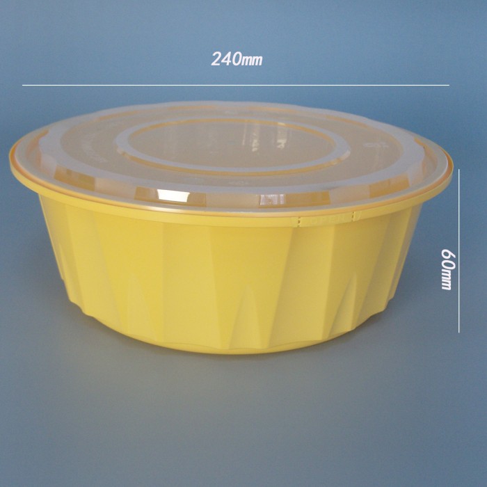 PP bucket-style tamper-evident food container