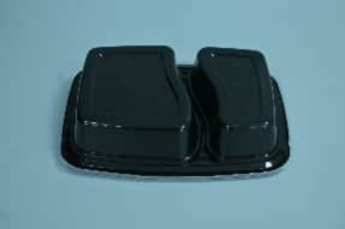 PP meal box with round-to-square design