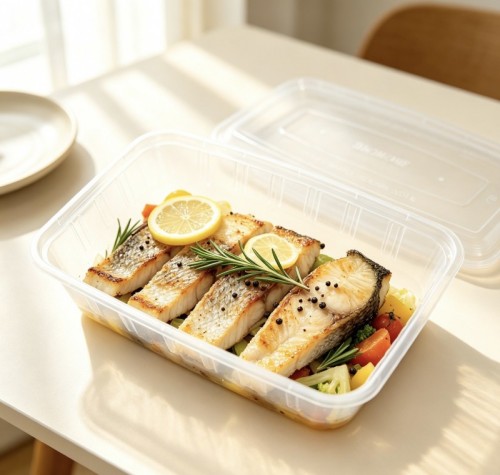 PP square basin-style food container