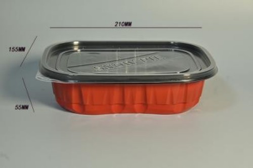 Transparent cubic container