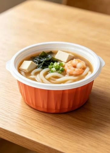 PP thermoformed bowl container with side handles