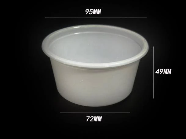 PP thermoformed flat lid (95mm diameter)