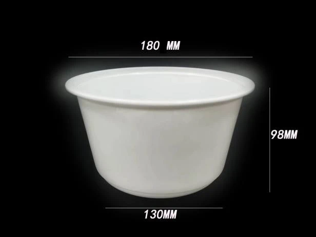 PP thermoformed round-bottom bucket container