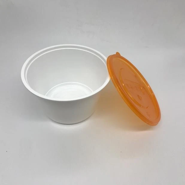 PP thermoformed round-bottom bucket container