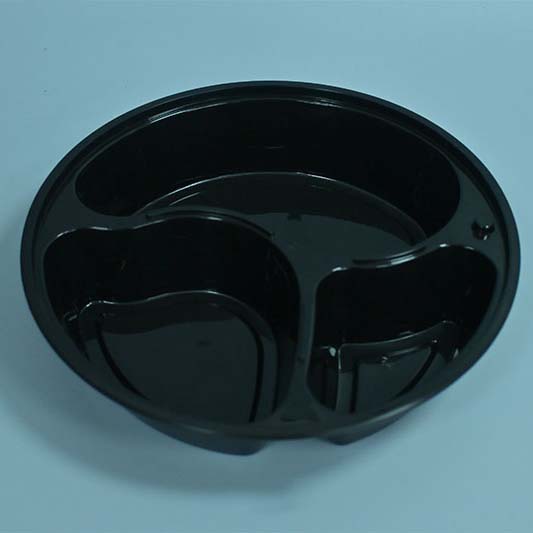 PP meal box with integrated sauce compartment