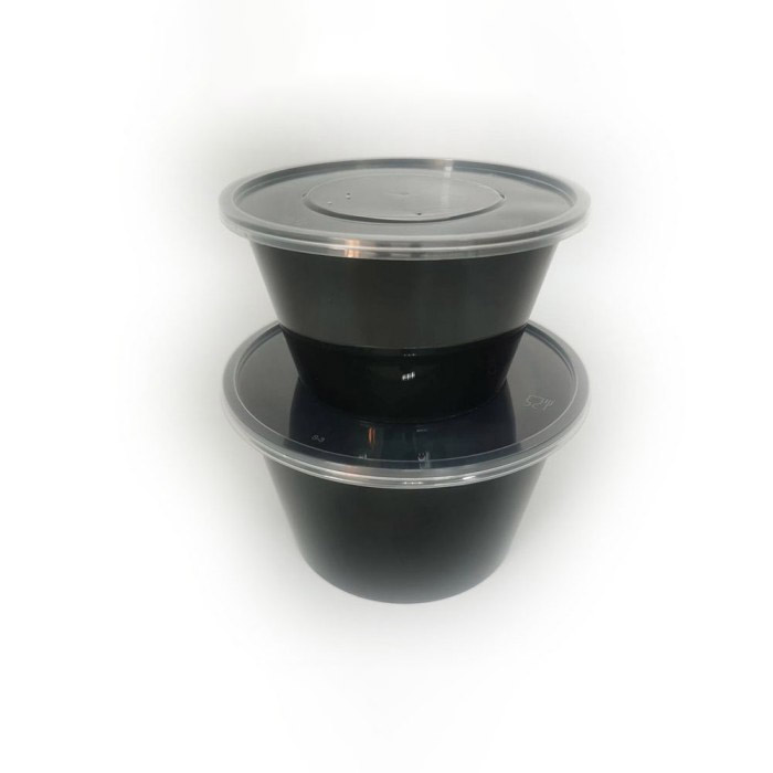 PP round food container with insert tray