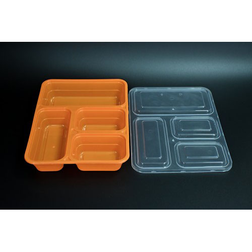 PP type four-grid square food box
